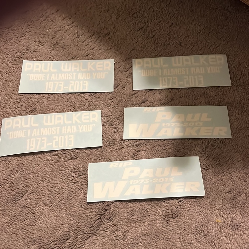 Paul Walker Accesories🥰❣️: landyard ,keychain, and Furious 7 car deodorizers:)